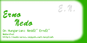 erno nedo business card